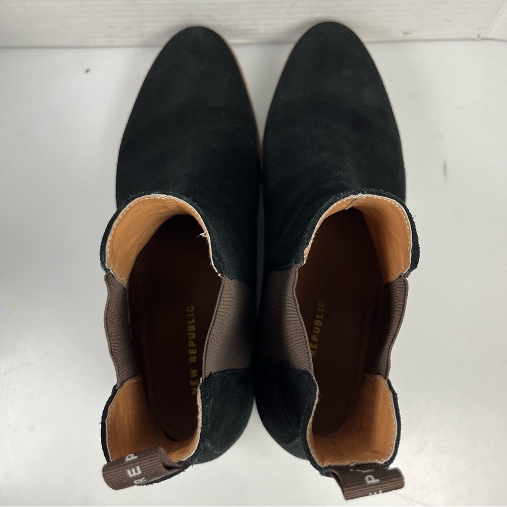 New Republic Black Suede Chelsea Boots Mens Size 12 - Picture 7 of 9